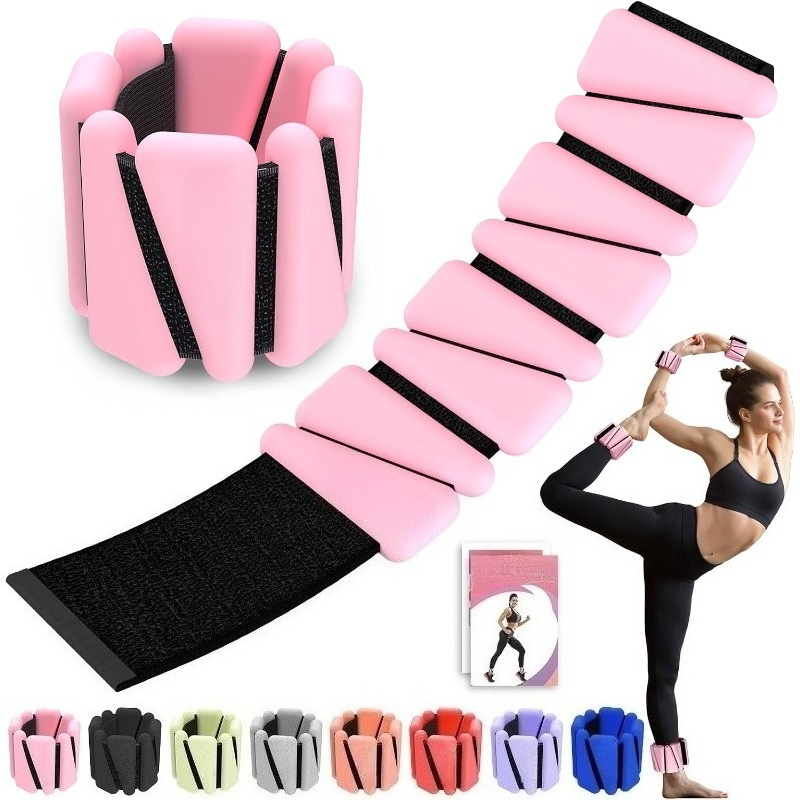 Pilates Yoga Ring Exercises - Wrist Ankle Weight for Women, Adjustable