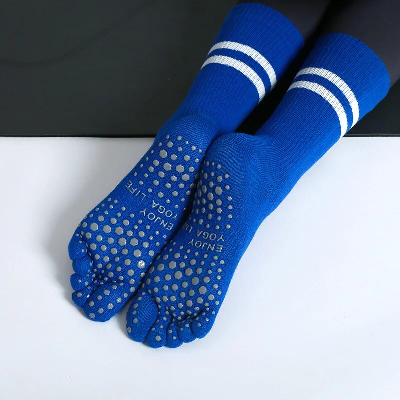 Fitness Yoga Pilates - Women Breathable Yoga Socks Mid-tube Non-slip