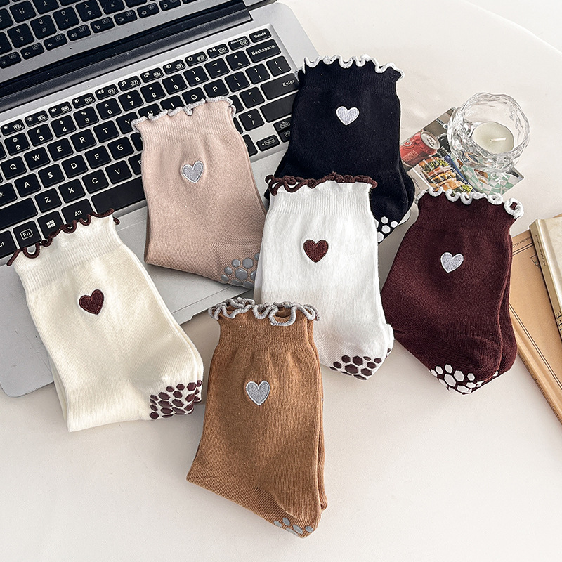 Yoga Socks Women Cotton Heart  - Pilates With Yoga 评论和价格