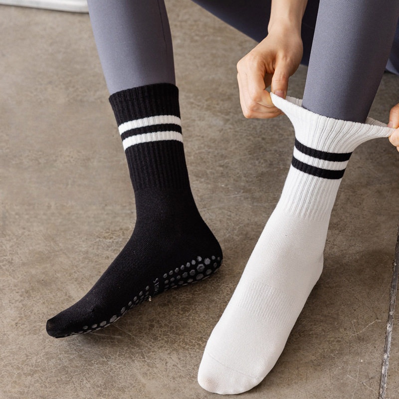 Women Non Slip Yoga Socks, Gri - Fitness Yoga Pilates 评论和价格