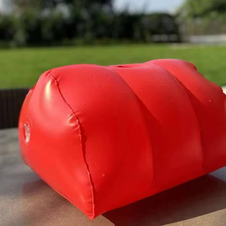 PU Leather Inflatable Pillow H - Bolster Cushion Round 评论和价格