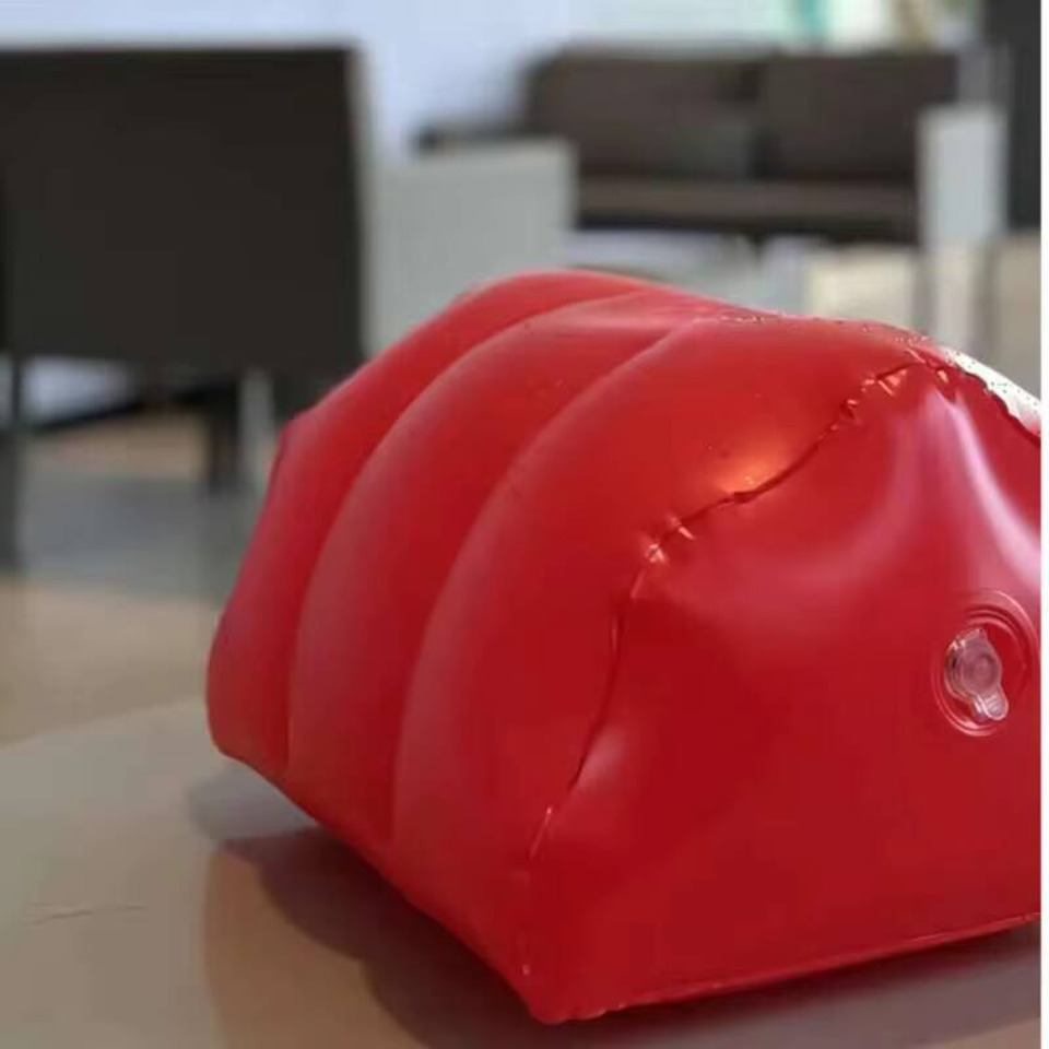 PU Leather Inflatable Pillow H - Bolster Cushion Round 评论和价格