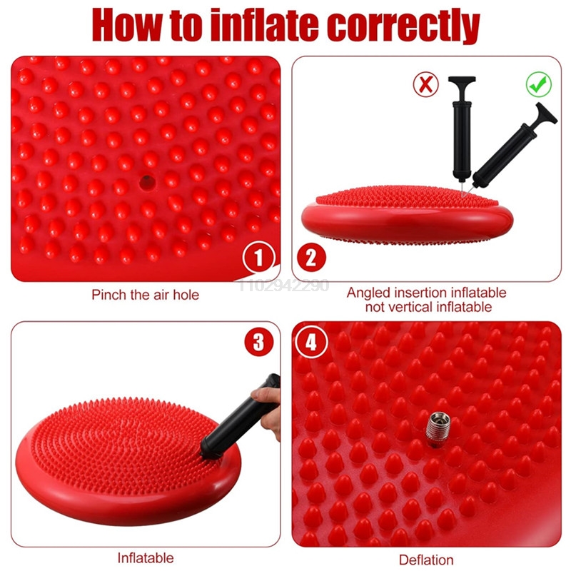13.5in / 34cm Inflated Wobble  - Exercise Disc Inflatable 评论和价格