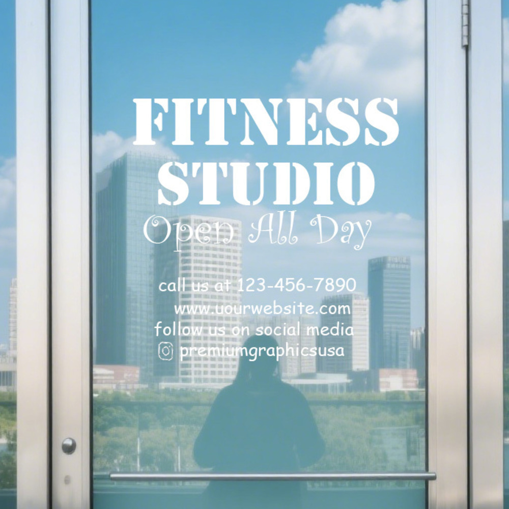 Customizable Studio Window Dec - Pilates Yoga Or 评论和价格