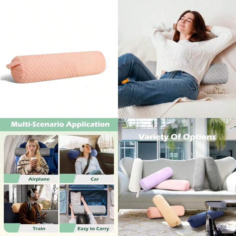 Cervical Neck Roll Pillow Memo - Bolster Cushion Round 评论和价格