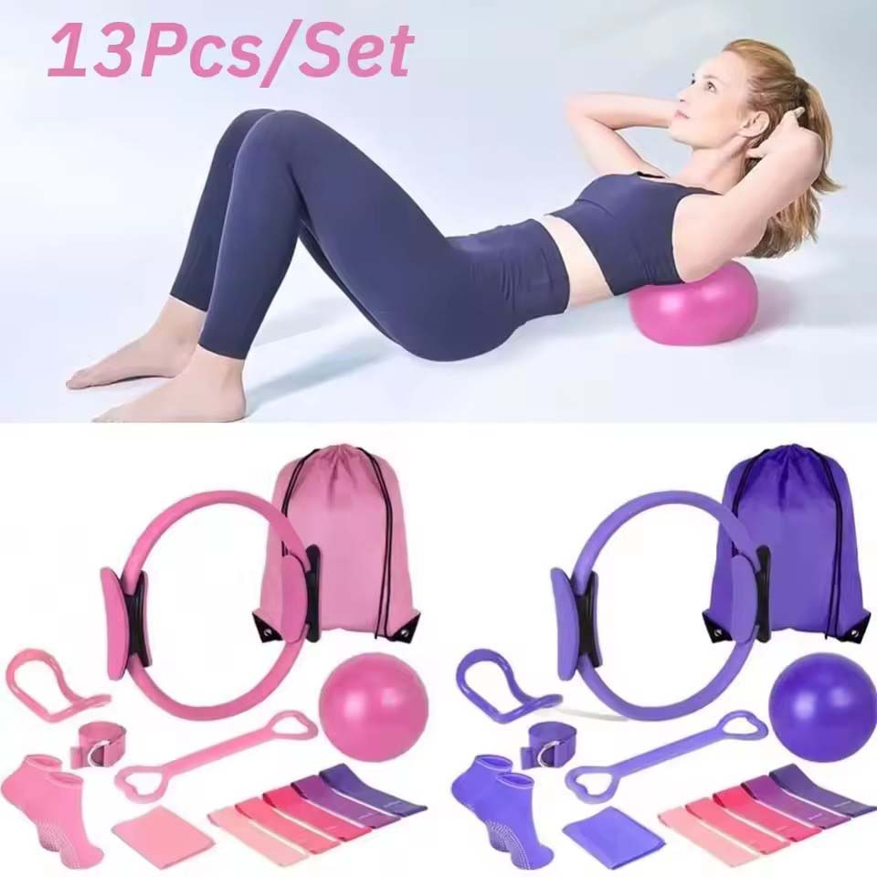13Pcs/Set Yoga Circle Gym Set  - Pilates Yoga Weight Loss 评论和价格