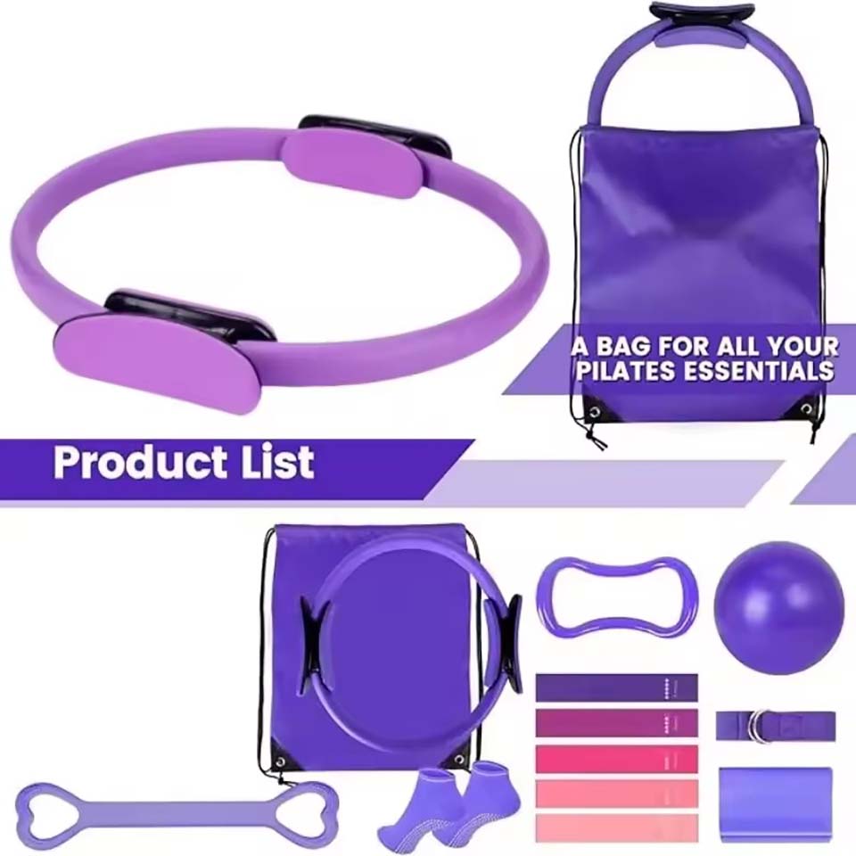 13Pcs/Set Yoga Circle Gym Set  - Pilates Yoga Weight Loss 评论和价格