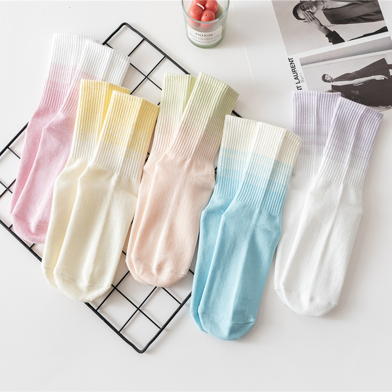 Girl Socks Gradual Change Colo - Yoga Pilates Girl 评论和价格
