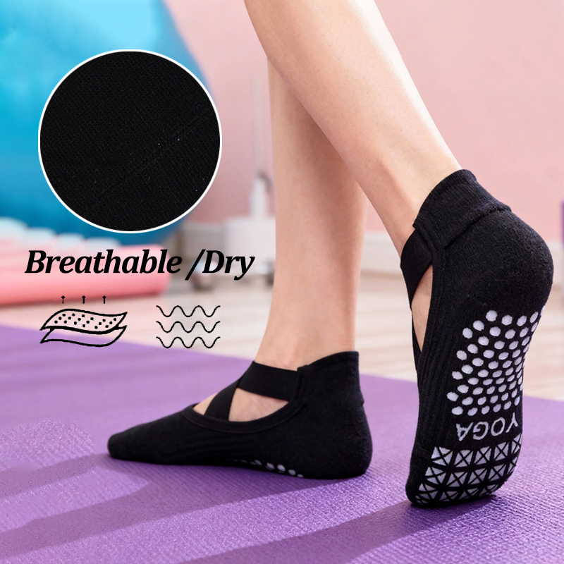 Women Non-Slip Yoga Socks Sili - Fitness Yoga Pilates 评论和价格