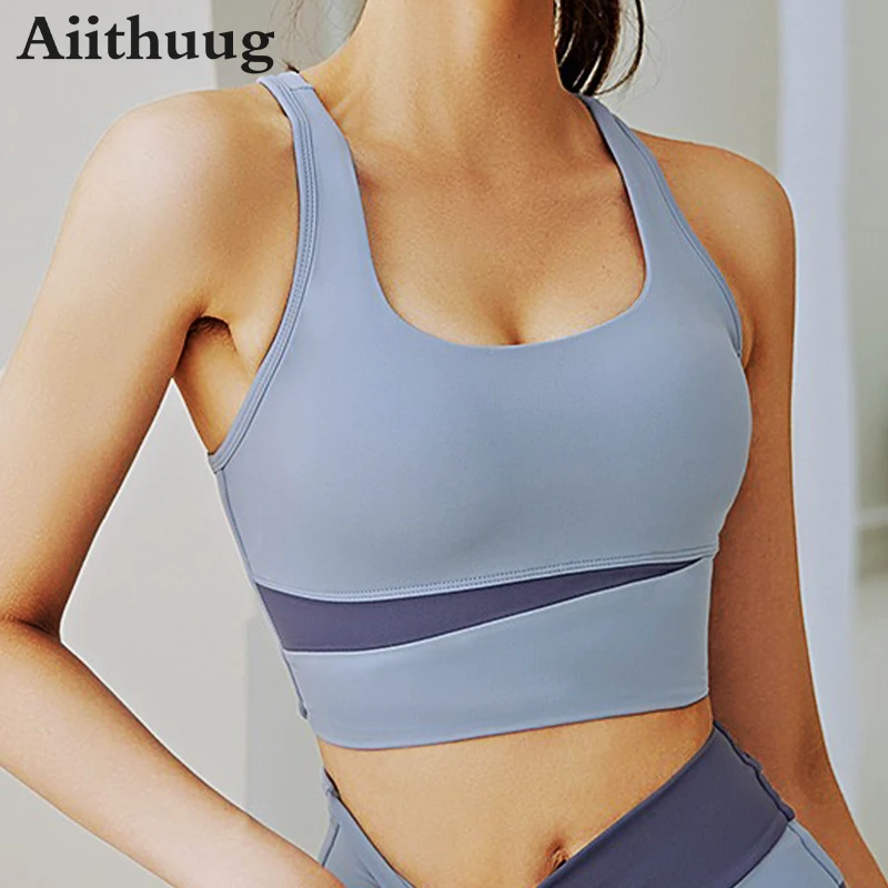 Aiithuug Yoga Crop Top Splicin - Pilates Yoga Joint 评论和价格