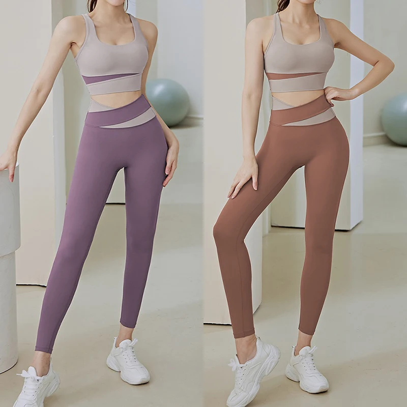 Aiithuug Yoga Crop Top Splicin - Pilates Yoga Joint 评论和价格