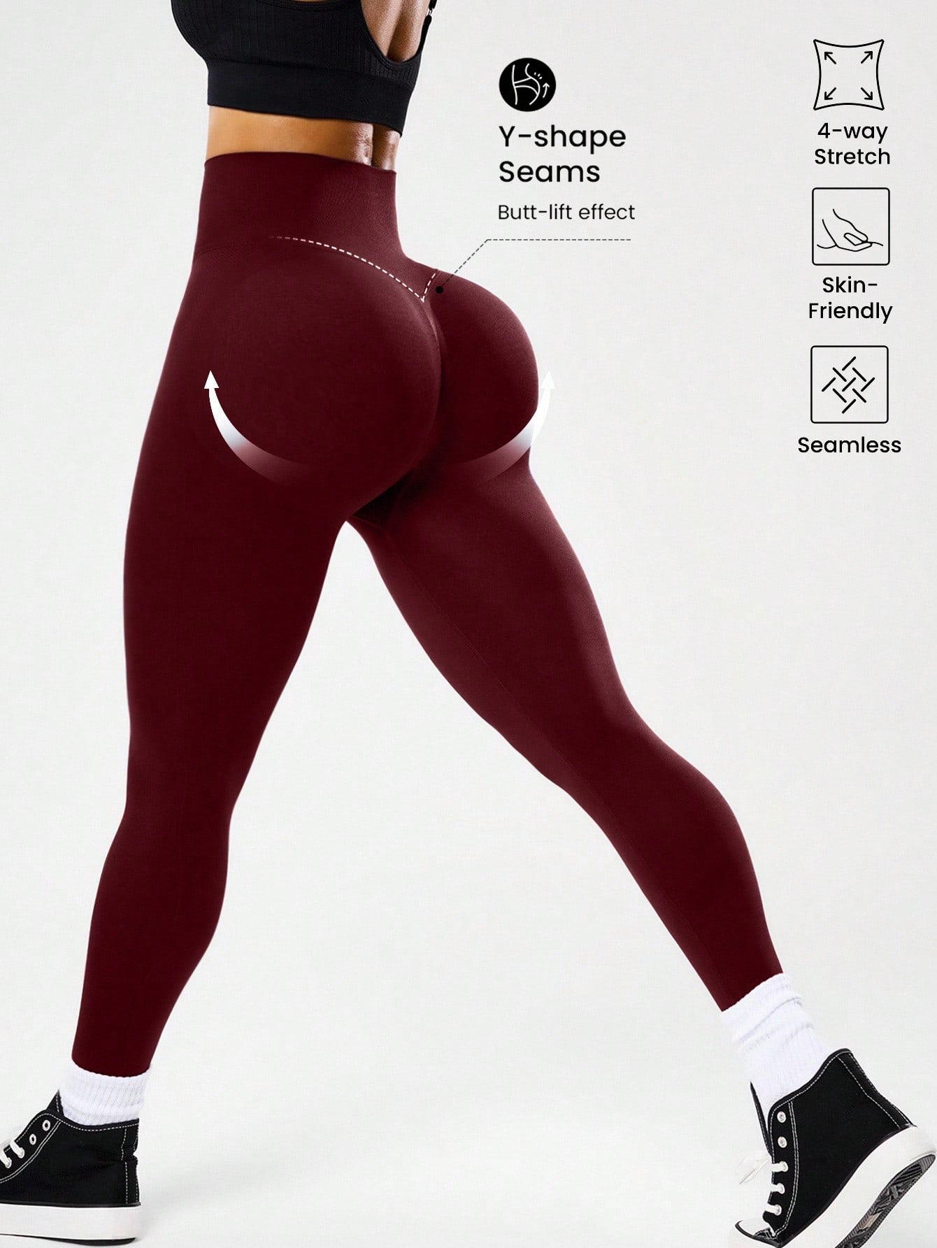 High-waisted seamless yoga leg - Pilates Yoga Leggings 评论和价格