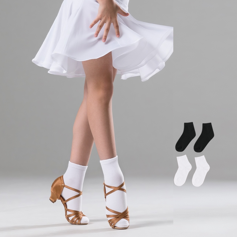 Girls Women Latin Socks White  - Yoga Pilates Girl 评论和价格