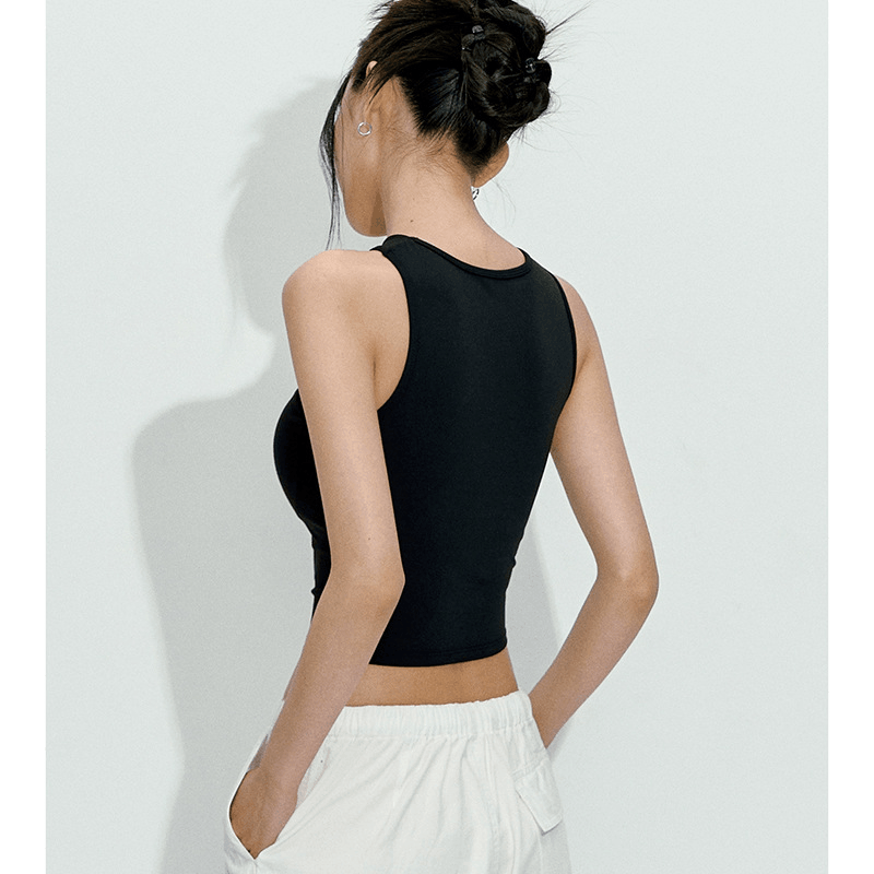 Women's halter sports vest, on - Pilates Yoga Or 评论和价格