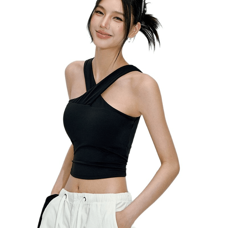 Women's halter sports vest, on - Pilates Yoga Or 评论和价格